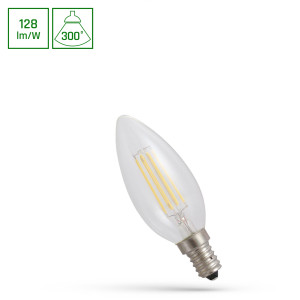 LED CANDLE C35 E14 230V 5,5W COG WW CLEAR