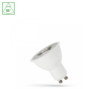 LED GU10 230V 4W SMD 55DEG CW WITH LENS