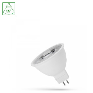 LED MR16 12V 6W SMD 55DEG WW WITH LENS