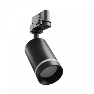 LED 3-Phasen Strahler MADARA ALTRO RING GU10, Schwarz, Schienenstrahle