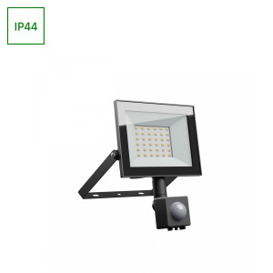 LED Fluter 30W Neutralweiß NOCTIS LUX 4 Schwarz mit PIR Sensor IP44 2