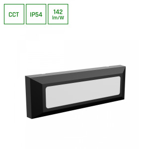 LED Außenwandleuchte Aufputz  6W CCT 230V IP54 Schwarz