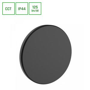 LED-Wandleuchte PIATTA 9W 120mm CCT Außenleuchte 230V IP44 Schwarz RO