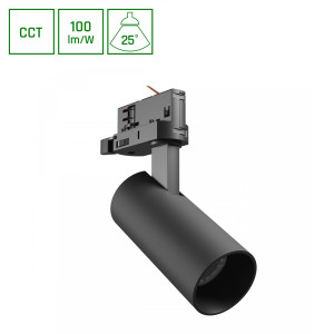 3-Phasen-Strahler ANDROMEDA PRIME 8W schwarz CCT 3000/4000/6000K 25°