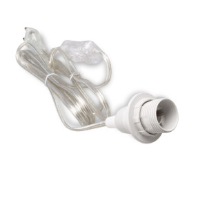 E14 Lampenfassung mit Schalter S60 Netzkabel 3,5m 350 transparent