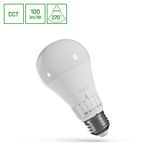 LED GLS E27 230V 10W 5CCT 2700-6500K