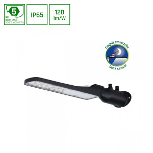 STREETOS SLIM LED-Leuchte 30W NW IP65, 3000lm, 140/85°, 423x109x76mm,
