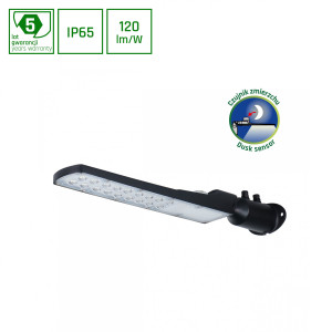STREETOS SLIM LED Mastleuchte 50W 5000lm NW IP65 Schwarz 505x109x76mm