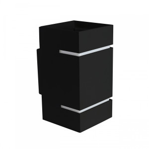 SQUALLA LUMO G9 Wandlampe 230V IP20 80x150 Schwarz Quadratisch Alumini