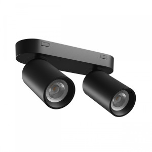 MADARA ALTRO Deckenleuchte 2xGU10 230V IP20 Schwarz Aluminium 220x70x1