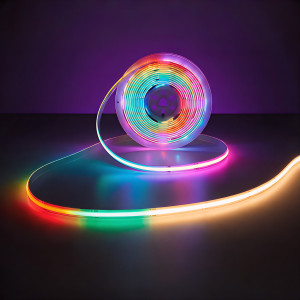 COB LED Streifen RGB+Warmweiß 2700K 896 LEDs/m 24V dimmbar 5m IP20 CR