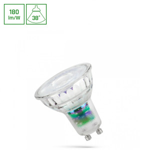 LED GU10 230V 2,5W SMD A-CLASS WW LENS 38DEG