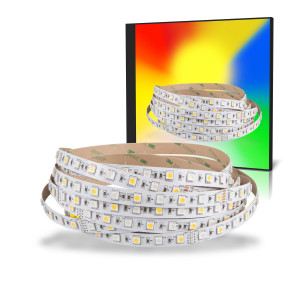 LED Strip 5050 RGB+Warmweiß (2700K) 72W 500CM 24V IP20