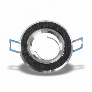 Deckeneinbaurahmen schwenkbar Schwarz 16302-9 Ø 68mm