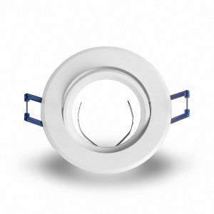 Deckeneinbaurahmen schwenkbar Weiß 16302-3 Ø 68mm