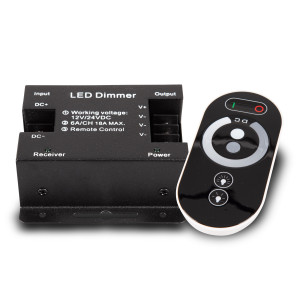 LED Strips Dimmer PWM 12/24V bis 18A Touch RF-Fernbedienung