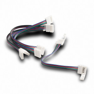 5x Verbinderstecker M10 4-Kabel RGB Strips Platine 10mm bereit