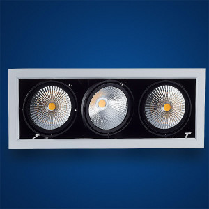 3x35W 3-fach Einbauleuchte Kardan 840 Neutralweiß