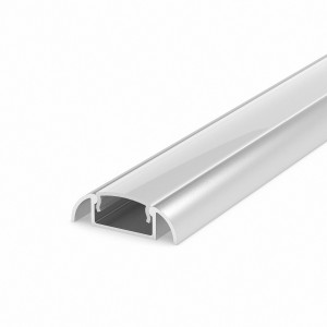 LED Profile in silber P2-1 100CM opal Abdeckung für LED Streifen bis