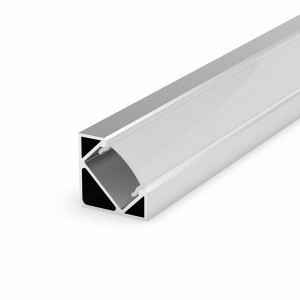 LED Profile in silber P3-1 100CM opal Abdeckung für LED Streifen bis