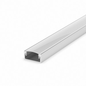 LED Profile in silber P4-1 100CM opal Abdeckung für LED Streifen bis