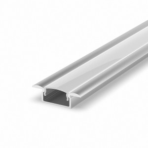 LED Profile in silber P6-1 100CM opal Abdeckung für LED Streifen bis