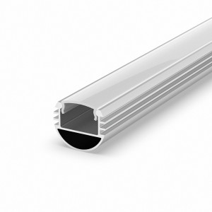 LED Profile in silber P8-1 100CM opal Abdeckung für LED Streifen bis