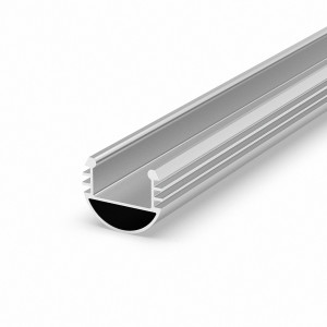 LED Profile in silber P8-1 100CM ohne Abdeckung für LED Streifen bis