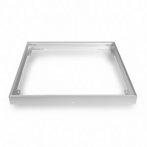 4er SET Aufputzrahmen 30x30cm – Silber-Grau Aufbau-Rahmen aus reinem