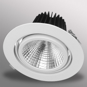 30W LED Einbaustrahler EXLITE-R 2700K Warmweiß plus schwenkbar Ø 175