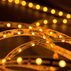 LED Strip 3528 Gelb 588-592nm 24W 500CM 24V IP20