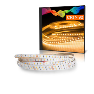 LED Strip 2835 Warmweiß (2700K) CRI 92 36W 5 Meter 12V IP20
