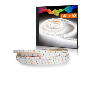 LED Strip 2835 Kaltweiß (5700k) CRI 92 36W 5 Meter 12V IP20