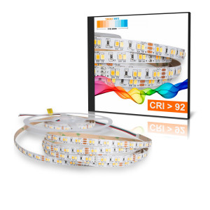 LED Strip 2835 TUNABLE WHITE (2700-6000K) CRI 92 72W 5 Meter 12V IP20