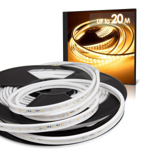 LED Strip RIVO Warmweiß (2700K) CRI92 192W 20 Meter 24V IP65