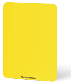 Carte de discipline d'arbitre - jaune fluo