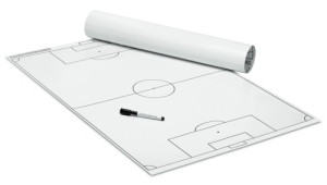 "Football tactics" soccer poster (white) - 600 x 800 mm