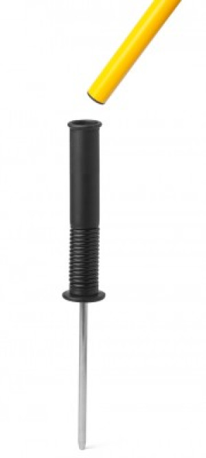 Supporto inclinabile (in plastica) per stanghe di un diametro di 2,5 cm.