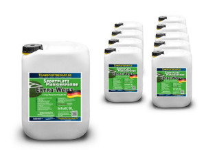 10 taniche - Vernice ecologica per campi calcio extra-bianco 14 kg. concentrato