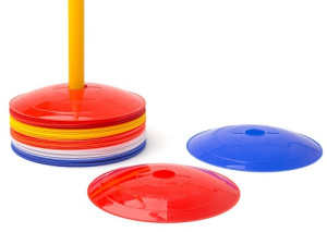 Sport markers - set of 40 marking discs (flat)