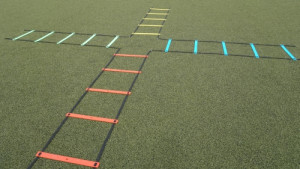 Kreuz-Koordinationsleiter - flach 4x2 m