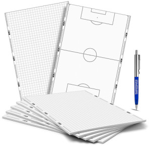 Conjunto de 5 blocos de notas T-PRO (25 folhas) DIN A5 - Futebol