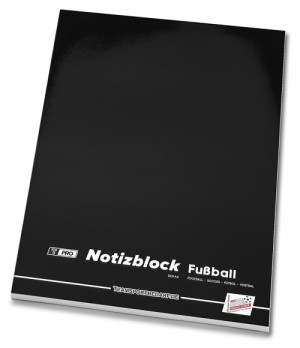 Blocco per note T-PRO (50 fogli) in formato DIN A4: calcio
