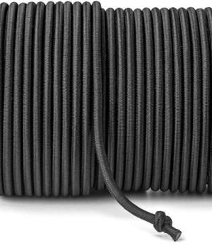 Rubber cord (ø 5 mm) - color: black