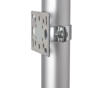 Braçadeira de tubo (ø 60 mm) para publicidade perimetral - com suporte múltiplo