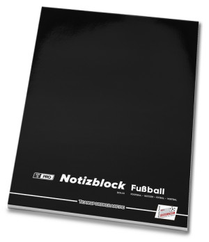 Football coaching notes - T-PRO notepad (40 sheets) DIN A5