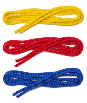 Corda de saltar para ginástica (3 cores) - comprimento 3 m
