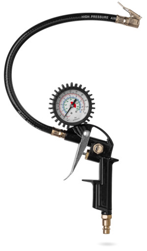 Compressed air gun - air filler (0-15 bar)