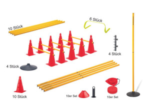 Set (piccolo) di strumenti ausiliari per l’allenamento - Tappeto erboso artificiale per palestre