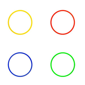Coordination ring ø 40 cm - 4 colours